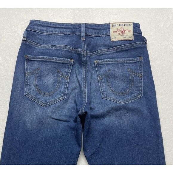 True Religion Starr High-Rise Cropped Straight Women's Buttonfly Jeans Size 28 - Picture 5 of 16